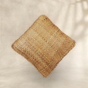 Coussin en jacinthe d'eau pour oreiller, tabouret ottoman, meuble écologique en jacinthe d'eau tissée à la main - Product Image 3