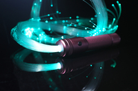 Lampu Fiber optik LED populer untuk Bar LOGO OEM dengan pegangan Aloi aluminium