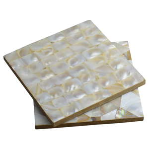 Sous-verres en bois massif de luxe écologique support bricolage tasse à thé carrée motif de Style féerique pour cadeaux d'affaires époxy amélioré - Product Image 3