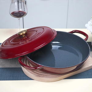 Juego de ollas esmaltadas de hierro fundido para cocinar, cacerola para guisar y sartén para cocinar, directamente de fábrica - Product Image 2