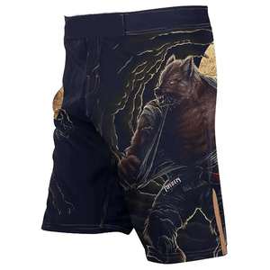 <b>Men's</b> Gym <b>Shorts</b> with Anti-Wrinkle Feature MMA <b>Boxer</b> & BJJ Fight <b>Shorts</b> Customizable Printed Sublimation Design and OEM Logo - Product Image 2