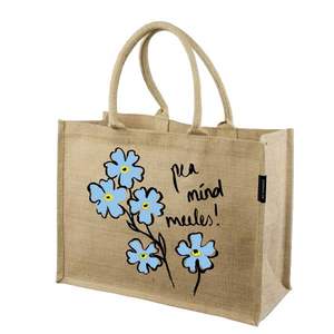 Sac en jute, sacs fourre-tout réutilisables en jute avec poignées, sacs en jute pour cadeaux, sac fourre-tout en toile de jute, sac fourre-tout de plage, sac d'épicerie - Product Image 3