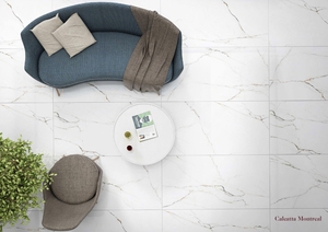 Carreaux en porcelaine émaillée antidérapante moderne de conception italienne CALCATTA MONTREAL pour des applications de chambre d'hôtel et d'appartement d'école de villa - Product Image 3