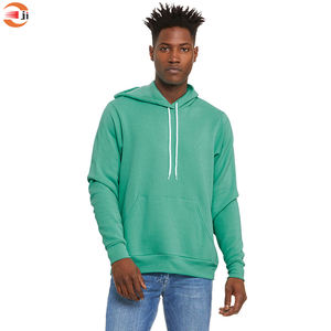 Sudadera con capucha de gran tamaño para hombre 2024, sudadera de algodón personalizada 100%, diseño en blanco teñido liso para invierno - Product Image 4