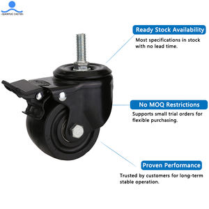 Schraube drehbar Low Profile <span class=keywords><strong>Caster</strong></span> 3 Zoll Anti Static PP Wheel Universal Stuhl Schrank Möbel Rollen - Product Image 5