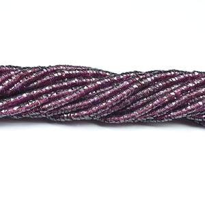 สายลูกปัดพลอยโกเมนแบบเหลี่ยมเพชรพลอยธรรมชาติ4-4.5มม. สายลูกปัดอัญมณีสีแดงสำหรับทำเครื่องประดับจำนวนมากในราคาโรงงาน - Product Image 5