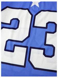 เสื้อฟุตบอลอเมริกันแบบขายส่ง คุณภาพเยี่ยม ตัดเย็บอย่างดี สำหรับทุกเพศทุกวัย สีสันปรับแต่งได้ ระบายอากาศได้ดี ผลิตจากโพลีเอสเตอร์ 100% ผ้าตาข่ายพิมพ์ลายแบบซับลิเมชั่น แขนสั้น - Product Image 5