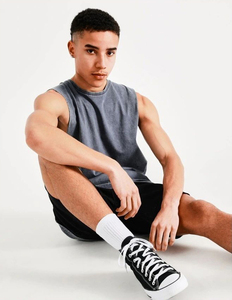 <b>Mens</b> New Cotton Vest <b>Mens</b> Summer Solid Color Loose Japanese Sports Comfortable Sleeveless Tank Tops Washed Vintage <b>Singlets</b> - Product Image 6