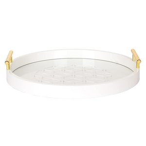 Plateau de service et ottoman multifonctionnel moderne en acrylique transparent robuste avec poignées, vente en gros, personnalisé, fait à la main - Product Image 6