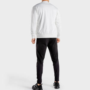 Chándal Deportivo Ajustado de Color Sólido con Cierre de Cremallera, Transpirable y Ajustable para Hombre, con Servicio OEM, Manga Larga, Mezcla de Algodón y Poliéster - Product Image 2