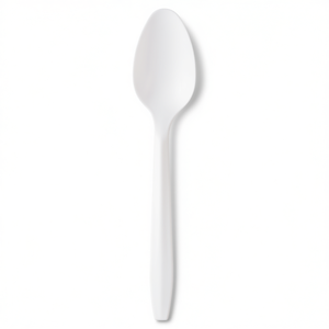 Cuillère jetable en PP de 2,5 g en noir et blanc pour le service - Product Image 2