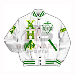 Chaqueta Universitaria para Hombre, Estilo Casual y Elegante para Otoño e Invierno, Chaqueta Universitaria para Hombre, Chaqueta Universitaria CHI ETA PHI - Product Image 2