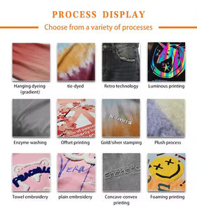 Sudadera con Cierre para Hombre, Invierno, Poliéster/Algodón, 480GSM, Tejido Grueso, Estilo Francés, Tinte Liso, Desgastado, Vintage, Lavado Ácido, Ecológico - Product Image 4