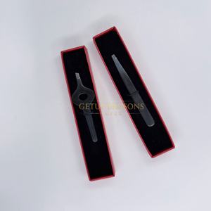 Pinzas para Cejas de Acero Inoxidable Negro de Alta Calidad GETUP BROSONS IMPEX, Punta Inclinada, Logotipo Personalizado, Duraderas, Ligeras y Precisas - Product Image 4