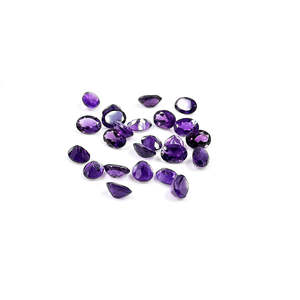 AAA Grade Natural Amethyst Calibrated Ovals Loose 7x5mm 6x8mm Sizes Certified IGI Variety Marquise Square <b>Triangle</b> <b>Cushion</b> Heart - Product Image 3