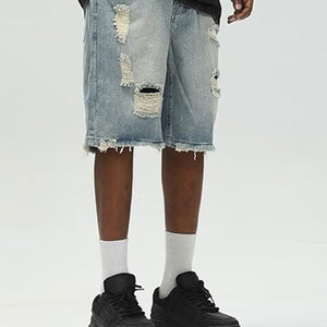 Short décontracté 100% coton pour hommes séchage rapide et respirant toile solide motif Street Wear - Product Image 4