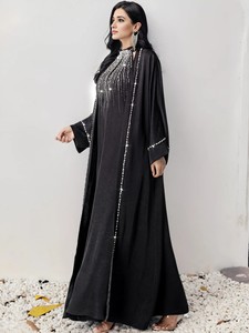 Thobe / Thawb 2023 diseño de moda conjuntos de 2 piezas al por mayor Abaya para mujer Dubai Turquía vestido musulmán moderno Abaya ropa islámica - Product Image 5