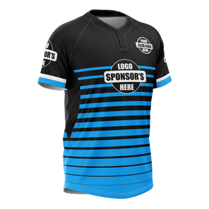 Maillot de rugby personnalisé de haute qualité, respirant, confortable, design attrayant, manches courtes, grandes tailles, logo personnalisable - Product Image 4