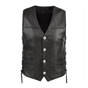 Chaleco de Motociclista de Cuero Transpirable, Diseño 2025, para Hombre, Servicio OEM, Resistente al Viento e Impermeable - Product Image 1