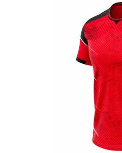 Conjunto de Uniforme de Fútbol Personalizado Rojo y Negro con Pantalones Cortos, Transpirable, de Poliéster, para Entrenamiento, Partido, Ropa Deportiva de Equipo - Product Image 6