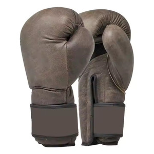 Gants de boxe jumeaux de haute qualité professionnel Muaythai 14/OZ cuir de vachette rouge Logo personnalisé fournisseur de gants de boxe - Product Image 1