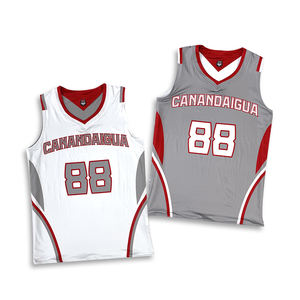 Camiseta de Baloncesto Reversible de Poliéster 100% de Alta Calidad al por Mayor, Personalizada, Cómoda, Estampada para Verano - Product Image 1