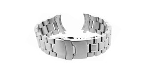 Correa de Reloj de Lujo Ajustable de Acero Inoxidable Sólido GD017, Extremos Curvos, Resistente al Agua, Duradera, 20-22 mm, Unisex, Ligera - Product Image 4