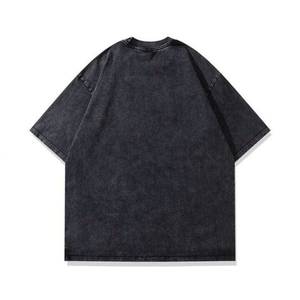 T-shirt en coton pour hommes, tissu respirant, avec impression bouffante, anti-rétrécissement, prêt à porter, logo personnalisé de plusieurs tailles, personnalisé, OEM et ODM - Product Image 2