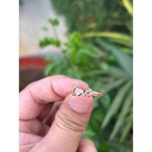 Anillo de Plata 925 con Diseño de Amor y Cristales Elegantes - Product Image 3