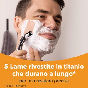 Afeitadora Rotativa Recargable para Hombre con 1 Mango y 10 Cuchillas, Incluidas 5 Cuchillas de Precisión, Resistente al Agua IPX7, Color Negro - Paquete de 1+10 Unidades - Product Image 5