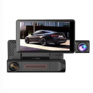 Tvs אבטחה מלא hdvr TVS-208 dash <span class=keywords><strong>dvr</strong></span> עם 3 מצלמה rearview עדשה כפולה מראה לולאה הקלטה וידאו מקליט - Product Image 1