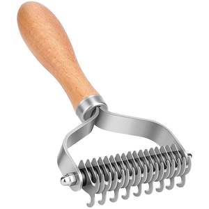 Logo personnalisé Peignes à manche en bois pour démêlage de toilettage pour animaux de compagnie | Peignes de toilettage en gros pour chiens - Product Image 1