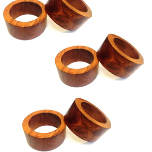 Porte-serviettes en bois décor de fête fait à la main ronds de serviette en bois pour Table dîner Table à manger réunions de famille de tous les jours - Product Image 3