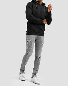 Prix ajustable Sweats à capuche pour hommes Style tendance Nouveauté Qualité supérieure Sweats à capuche pour hommes Vêtements décontractés Capuche unie Service OEM - Product Image 5