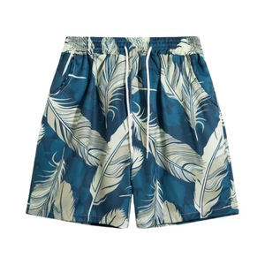 Venta caliente hombres Casual deportes playa suelta satén 100% algodón sólido personalizado impermeable secado rápido bajo precio al por mayor impreso - Product Image 5