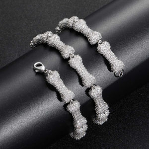 Nouveau Design Tennis Chaîne VVS Moissanite Diamant Argent Plaqué pour Hommes Femmes Hip-Hop Style 925 Sterling Silver Fine Jewelry - Product Image 1