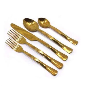 Cubiertos de acero inoxidable Juego de cubiertos Hecho a mano Diseño único Juego de cubiertos de metal plateado Restaurante y hotel Cubiertos útiles - Product Image 2