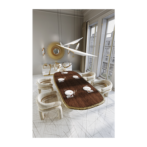 Modern Style Stonehenge Oval Dining <b>Table</b> <b>Small</b> Marble Home Furniture for <b>Kitchen</b> Home Office & Home Bar Assembled - Product Image 1