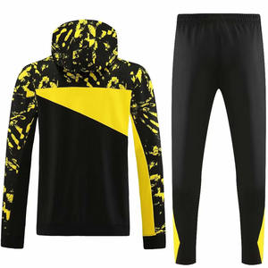 Top qualité hommes fermeture éclair survêtements vêtements de sport personnalisés hommes Jogging survêtement respirant léger 100% coton hommes survêtement - Product Image 2