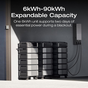 Centrale électrique 12kWh avec batterie supplémentaire 7200W CA Sortie Lifepo4 Générateur solaire extensible 90kWh pour la maison RV Camping Urgence - Product Image 3