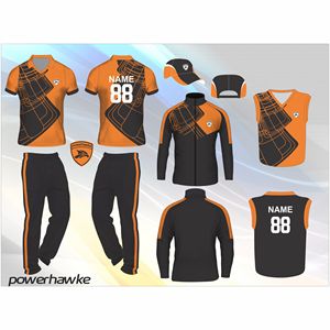 Camiseta de Cricket Powerhawke de la Mejor Calidad, con Aspecto Elegante, Logotipo Personalizado y Nombre del Equipo, con Cuello, Disponible en Diferentes Colores - Product Image 1