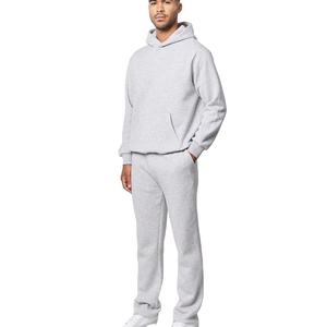 Conjunto Deportivo con Capucha para Hombre, Resistente al Viento, Lavado Ácido, con Logotipo Personalizado en el Frente, Ribete en Contraste, 100% Poliéster, Ropa Casual de Otoño - Product Image 3