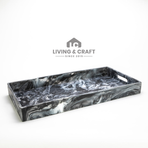 Unique Design Resin Tray for <b>Vanity</b> Desk Jewelry <b>Makeup</b> and Cosmetic Storage Available at Factory Price - Product Image 1