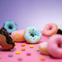 Boîte cadeau de chaussettes en coton, style donut, antidérapantes, décontractées, douces, respirantes, confortables, pour enfants et adultes, vente en gros