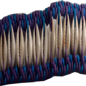 Coquille de coton perlé ceinture pour femmes mode noir sac blanc Western OEM Logo Style boucle tissu emballage pièces couleur royaume-uni - Product Image 4