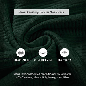 Personalizado de peso pesado 100% algodón pulóver sudadera hombres con capucha cremallera invierno Streetwear sudaderas con capucha transpirable al aire libre hombres sudaderas con capucha - Product Image 4