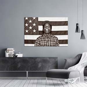 Póster con diseño de retrato moderno de ASAP Rocky - Product Image 2
