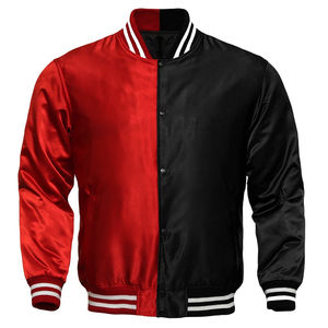 Chaqueta de béisbol de tela de poliéster personalizada con logotipo propio de último diseño de la mejor calidad, chaquetas de punto Unisex - Product Image 1