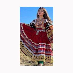 Robe afghane Kuchi faite à la main pour femmes, robe afghane légère et confortable la plus vendue pour les femmes - Product Image 4