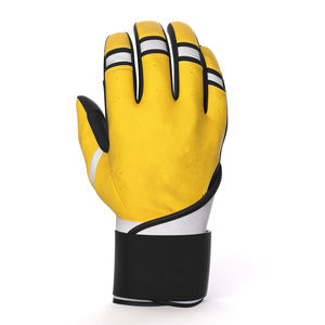 Guantes de bateo de béisbol antideslizantes con diseño de logotipo personalizado Alto rendimiento con el mejor agarre Guantes profesionales transpirables Bajo MOQ - Product Image 4